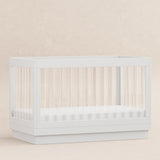 Babyletto Harlow Acrylic 3-in-1 Convertible Crib with Toddler Bed Conversion Kit