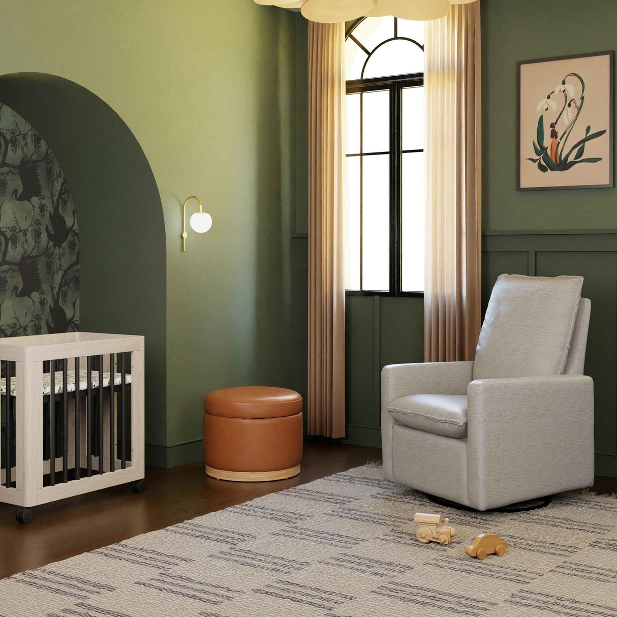 Babyletto Cali Pillowback Swivel Glider