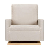 Babyletto Cali Pillowback Chair and a Half Glider in Eco-Performance Fabric | Water Repellent & Stain Resistant