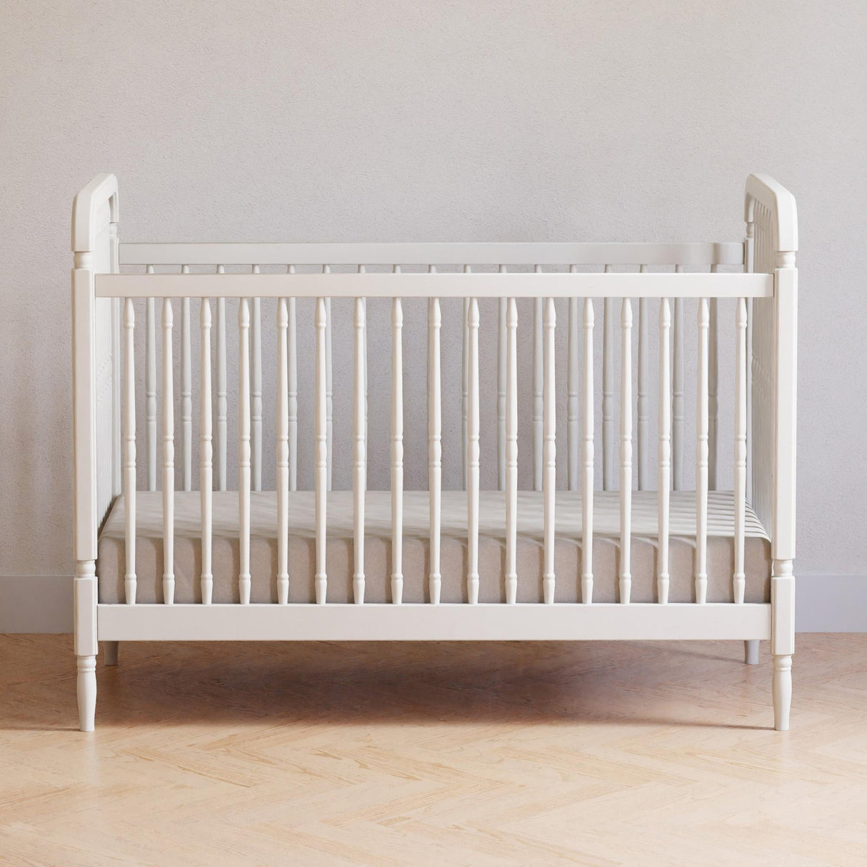 Namesake Liberty 3-in-1 Convertible Spindle Crib with Toddler Bed Conversion Kit