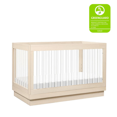 Babyletto Harlow Acrylic 3-in-1 Convertible Crib with Toddler Bed Conversion Kit