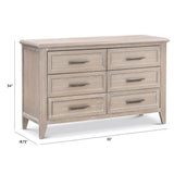 Monogram by Namesake Barrow 6-Drawer Double Dresser