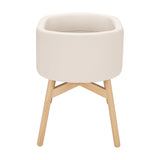 M26834GYLB,Babyletto,babyletto x GATHRE Capsule Bassinet in Ivory