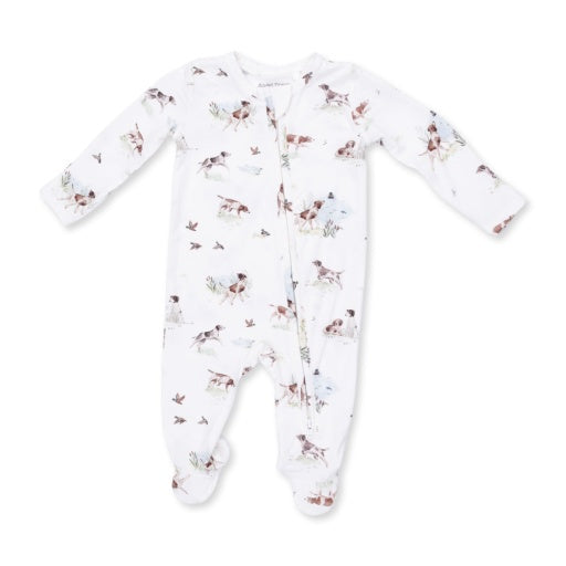 Pointer Pups and Duck Buddies - 2 Way Zipper Footie