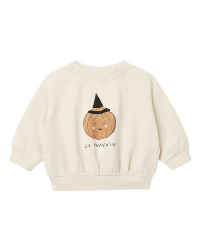 RELAXED FLEECE SWEATSHIRT LIL PUMPKIN