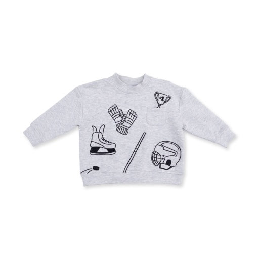 Hockey - Drop Sleeve Sweatshirt