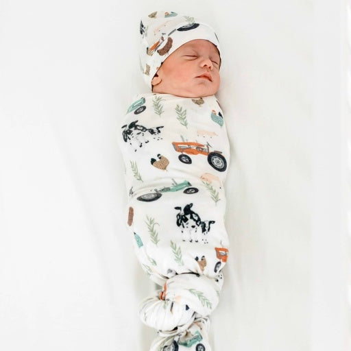 KNIT SWADDLE BLANKET - JO