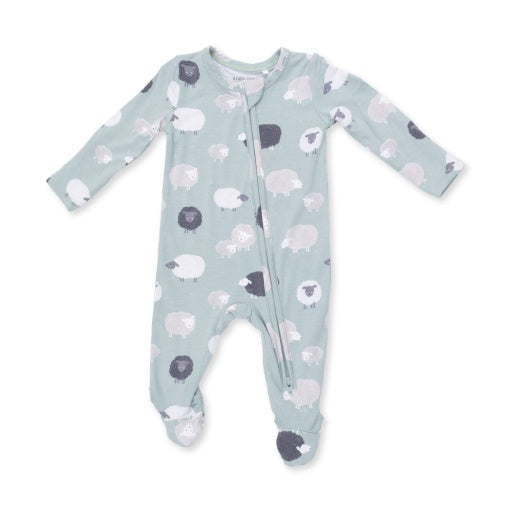 Black Sheep -2 Way Zipper Footie
