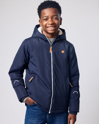 KIDS WINTER COAT IN NAVY BLUE