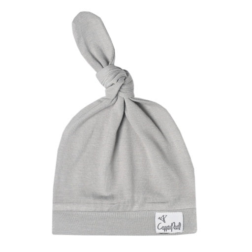 TOP KNOT HAT - STONE