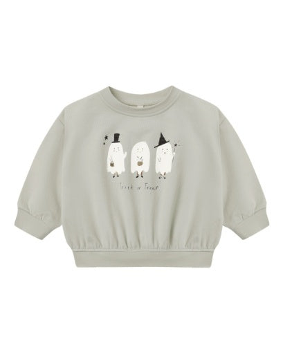 RELAXED FLEECE SWEATSHIRT TRICK OR TREAT