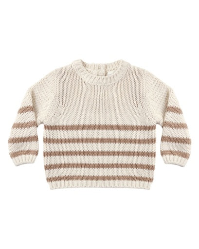REX SWEATER ALMOND STRIPE
