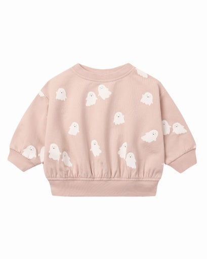 RELAXED FLEECE SWEATSHIRT SWEET GHOST
