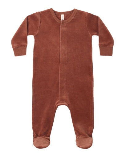 HIDDEN SNAP FOOTIE REDWOOD