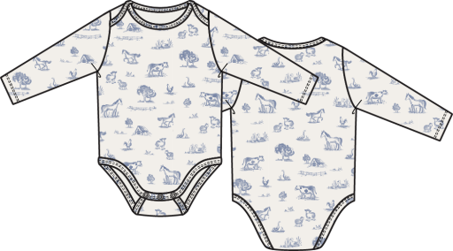Farm Friends - Long Sleeve Bodysuit