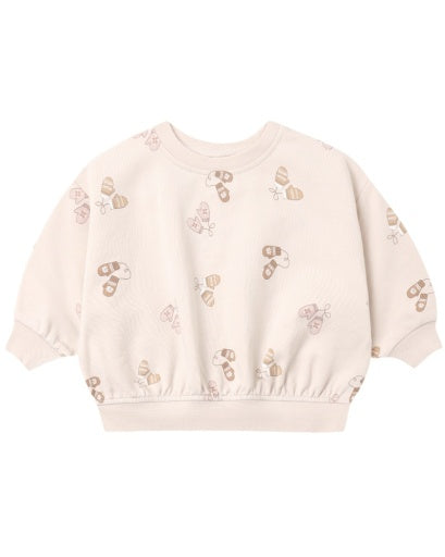 RELAXED FLEECE SWEATSHIRT MITTENS