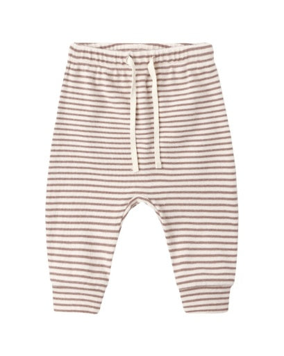 DRAWSTRING PANT COCOA MICROSTRIPE