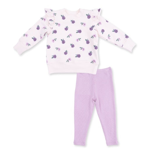 Violetta Floral - Ruffle Sweatshirt and Legging