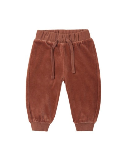 VELOUR RELAXED SWEATPANT REDWOOD