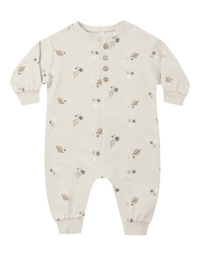 RELAXED FLEECE JUMPSUIT SPACE