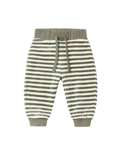VELOUR RELAXED SWEATPANT SPRUCE STRIPE