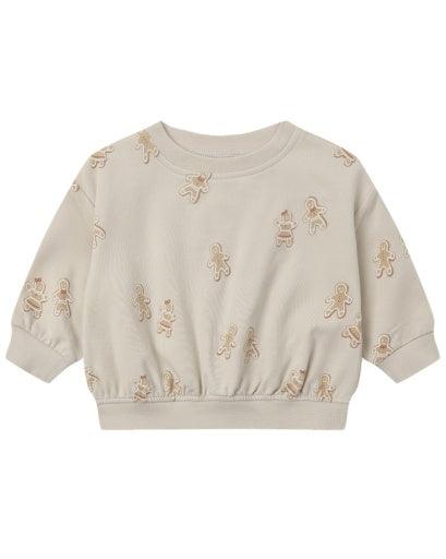 RELAXED FLEECE SWEATSHIRT GINGERBREAD