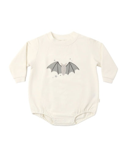 CREWNECK BUBBLE ROMPER BABY BAT