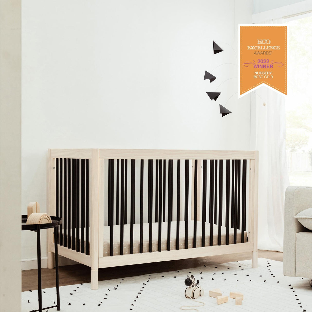 Babyletto Gelato 4-in-1 Convertible Crib with Toddler Bed Conversion Kit