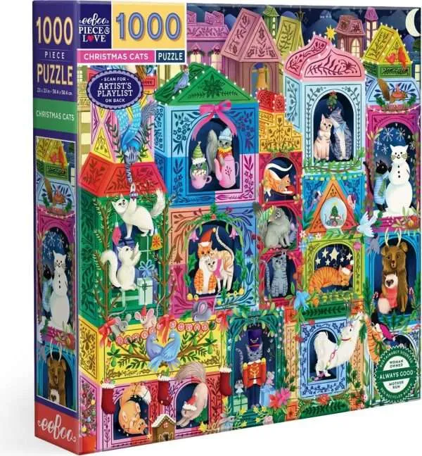 Christmas Cats 1000 Sq Puzzle
