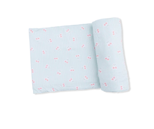 Tiny Cherry Stripe Blanket