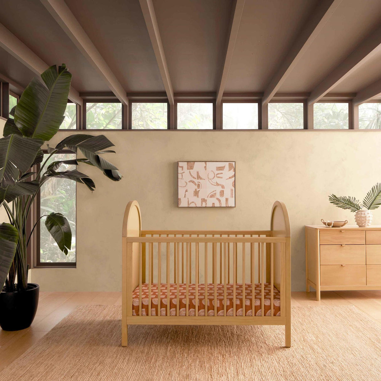 Babyletto Bondi Cane 3-in-1 Convertible Crib with Toddler Bed Conversion Kit