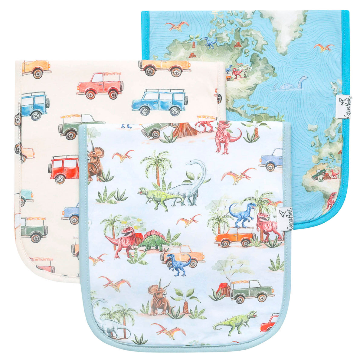 3 Pack Premium Burp Cloths