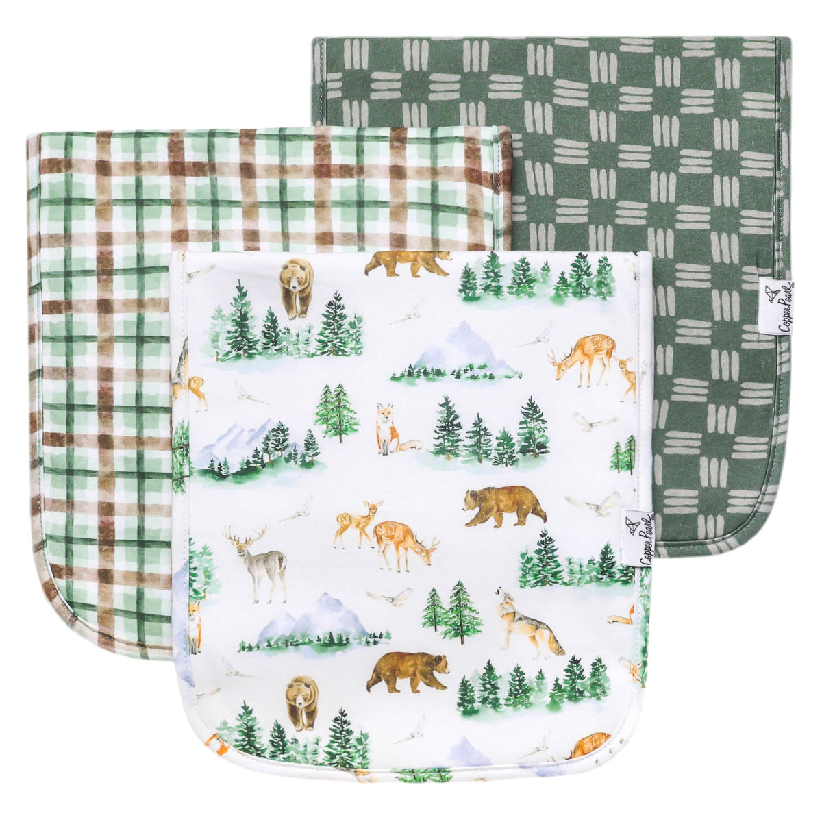 3 Pack Premium Burp Cloths
