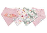4 Pack Baby Bandana Bibs
