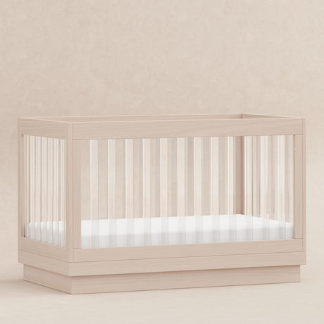 Babyletto Harlow Acrylic 3-in-1 Convertible Crib with Toddler Bed Conversion Kit
