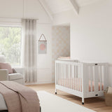 Babyletto Maki Portable Folding Crib with Toddler Bed Conversion Kit