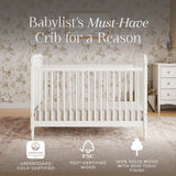 Namesake Liberty 3-in-1 Convertible Spindle Crib with Toddler Bed Conversion Kit