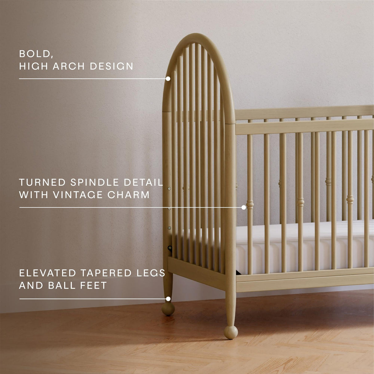 Namesake Alouette 3-in-1 Convertible Spindle Crib